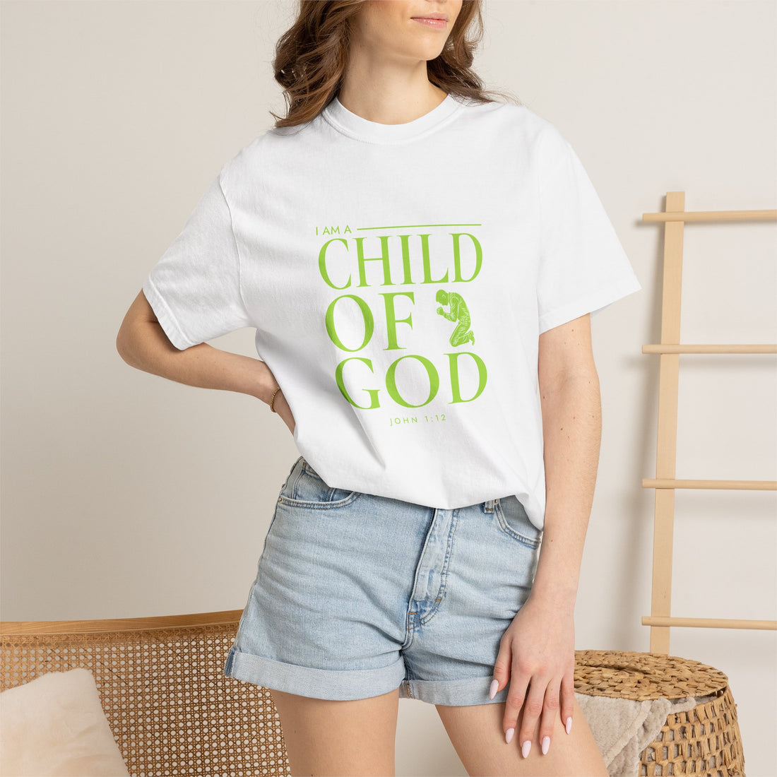 I Am the Child of God Tee — White