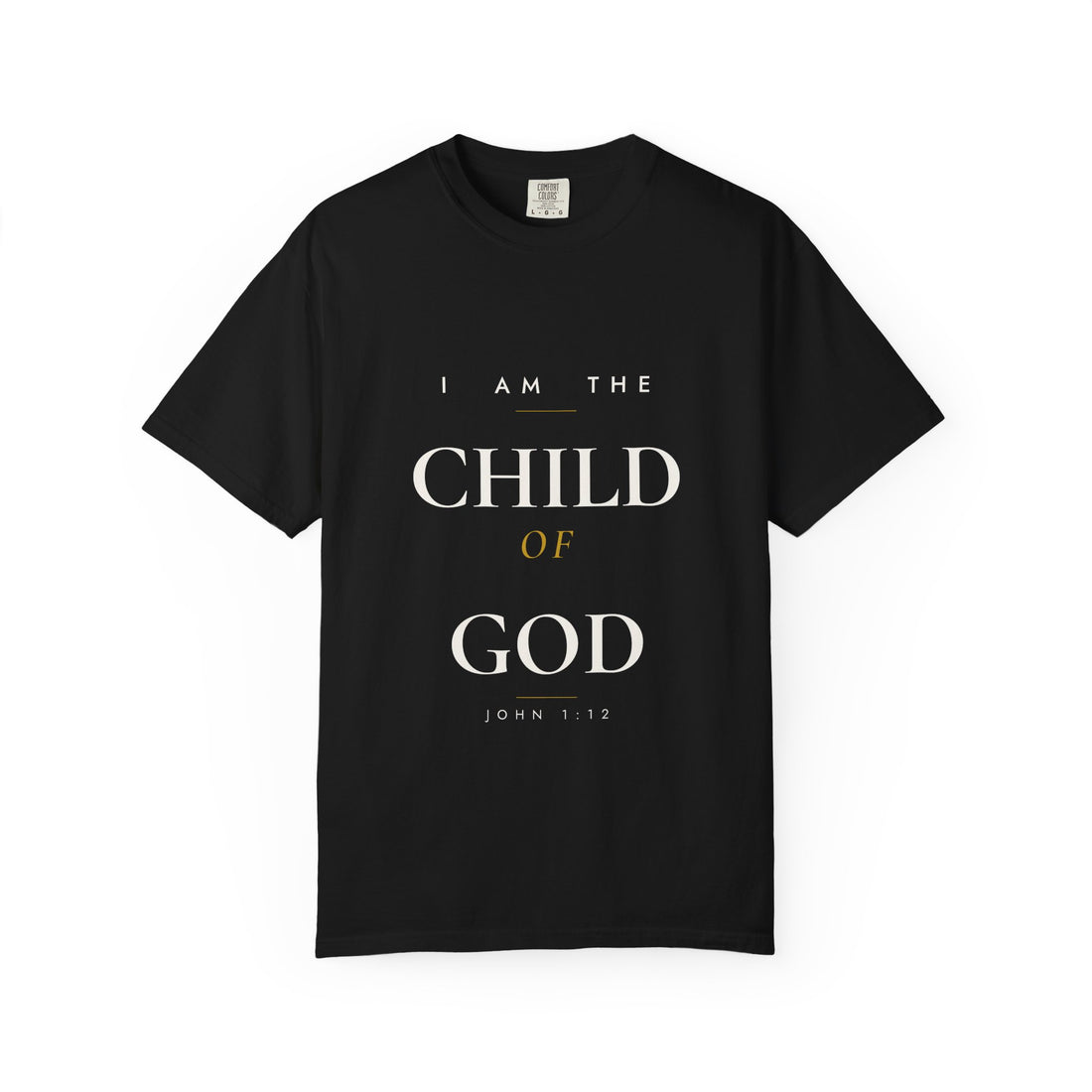 I Am the Child of God Tee — Black