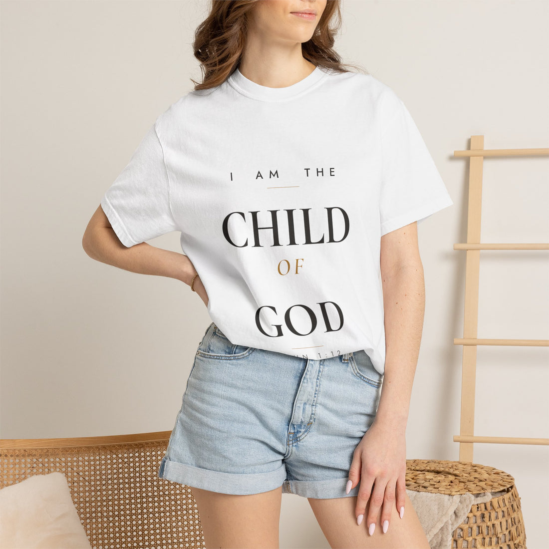 I Am the Child of God Tee — White