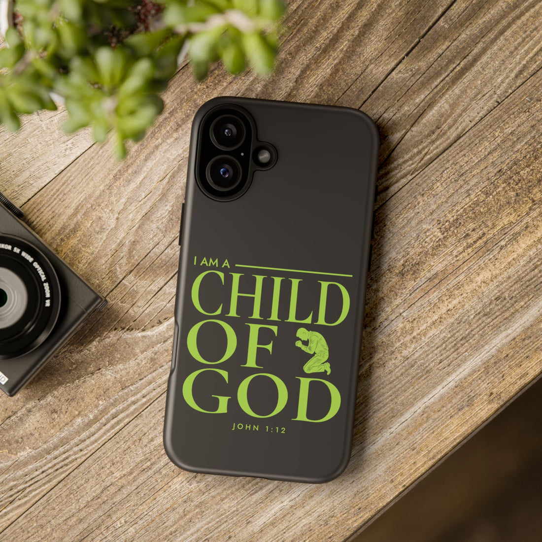 Phone Case — "I Am a Child of God" Religious Protective Cover (John 1:12)