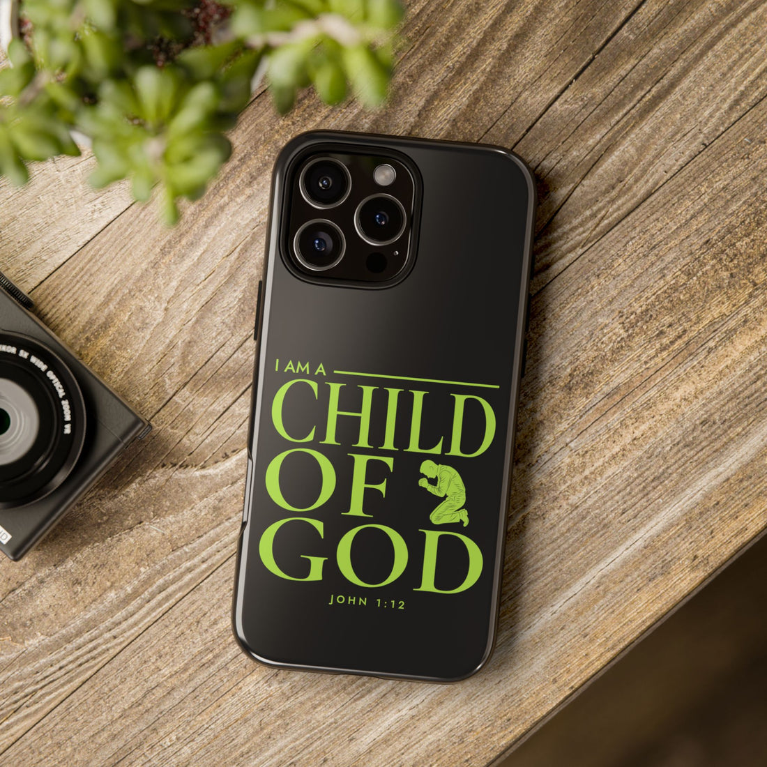 Phone Case — "I Am a Child of God" Religious Protective Cover (John 1:12)