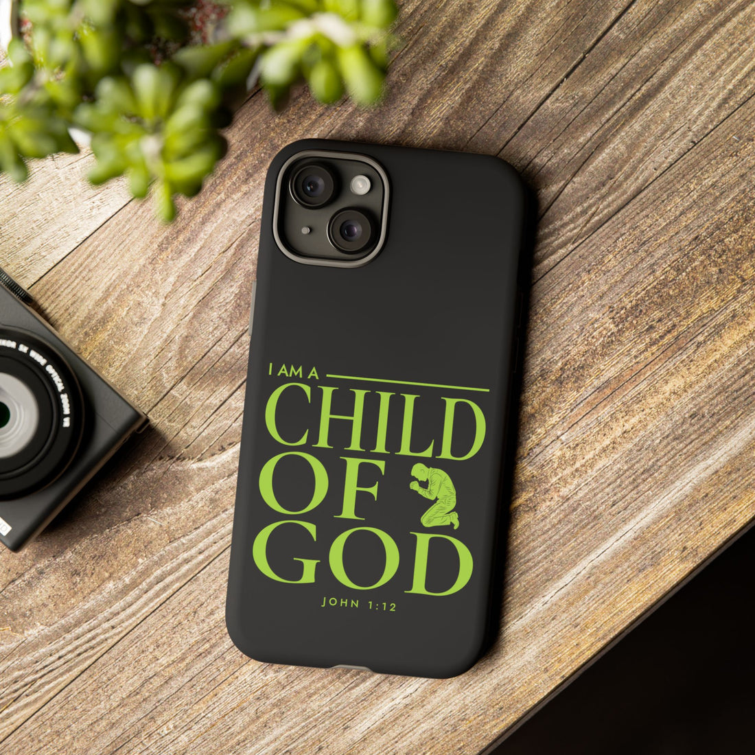 Phone Case — "I Am a Child of God" Religious Protective Cover (John 1:12)