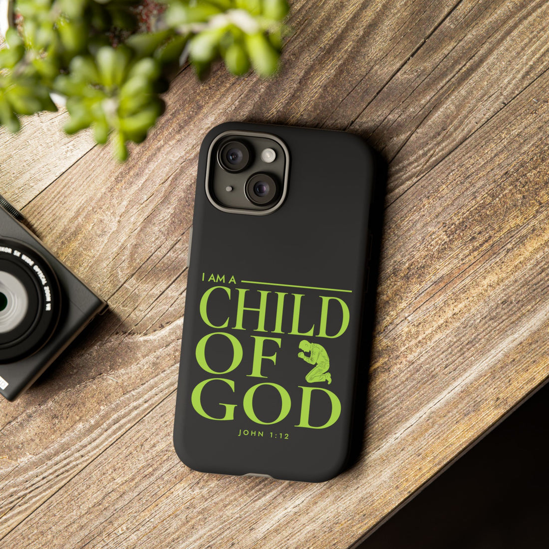 Phone Case — "I Am a Child of God" Religious Protective Cover (John 1:12)