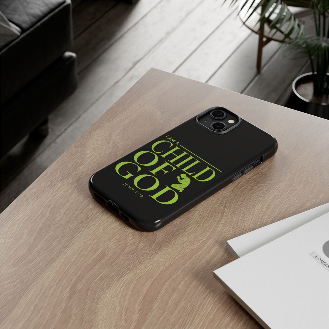 Phone Case — "I Am a Child of God" Religious Protective Cover (John 1:12)