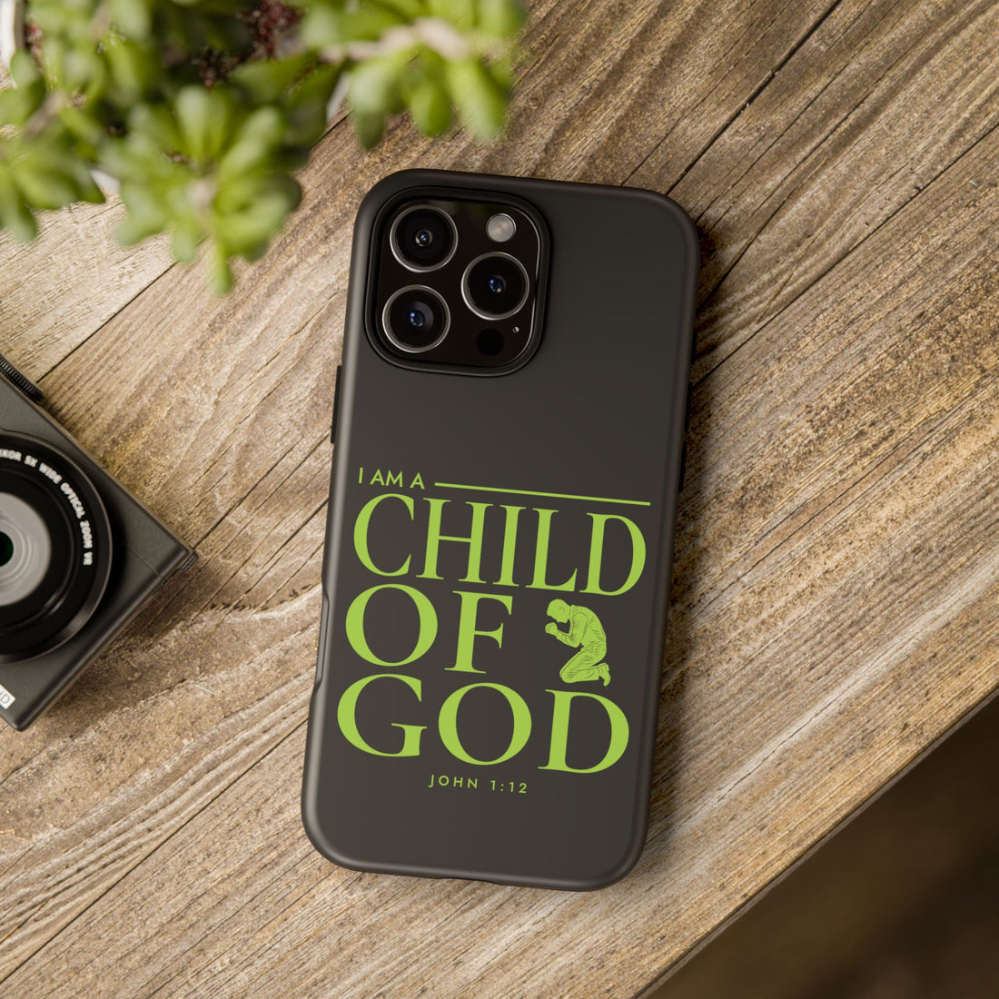 Phone Case — "I Am a Child of God" Religious Protective Cover (John 1:12)
