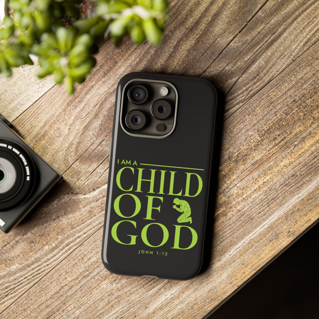 Phone Case — "I Am a Child of God" Religious Protective Cover (John 1:12)
