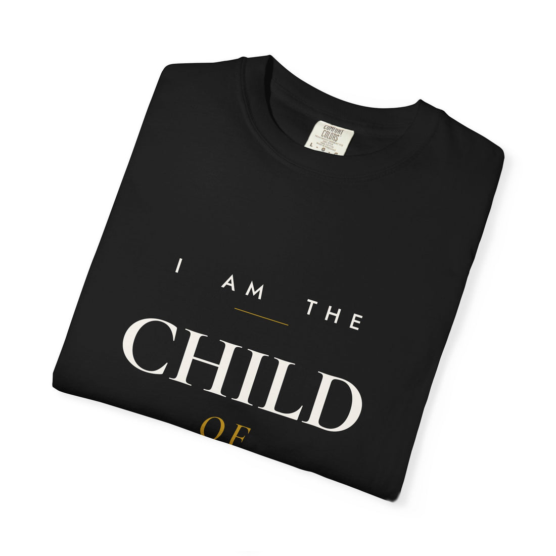 I Am the Child of God Tee — Black