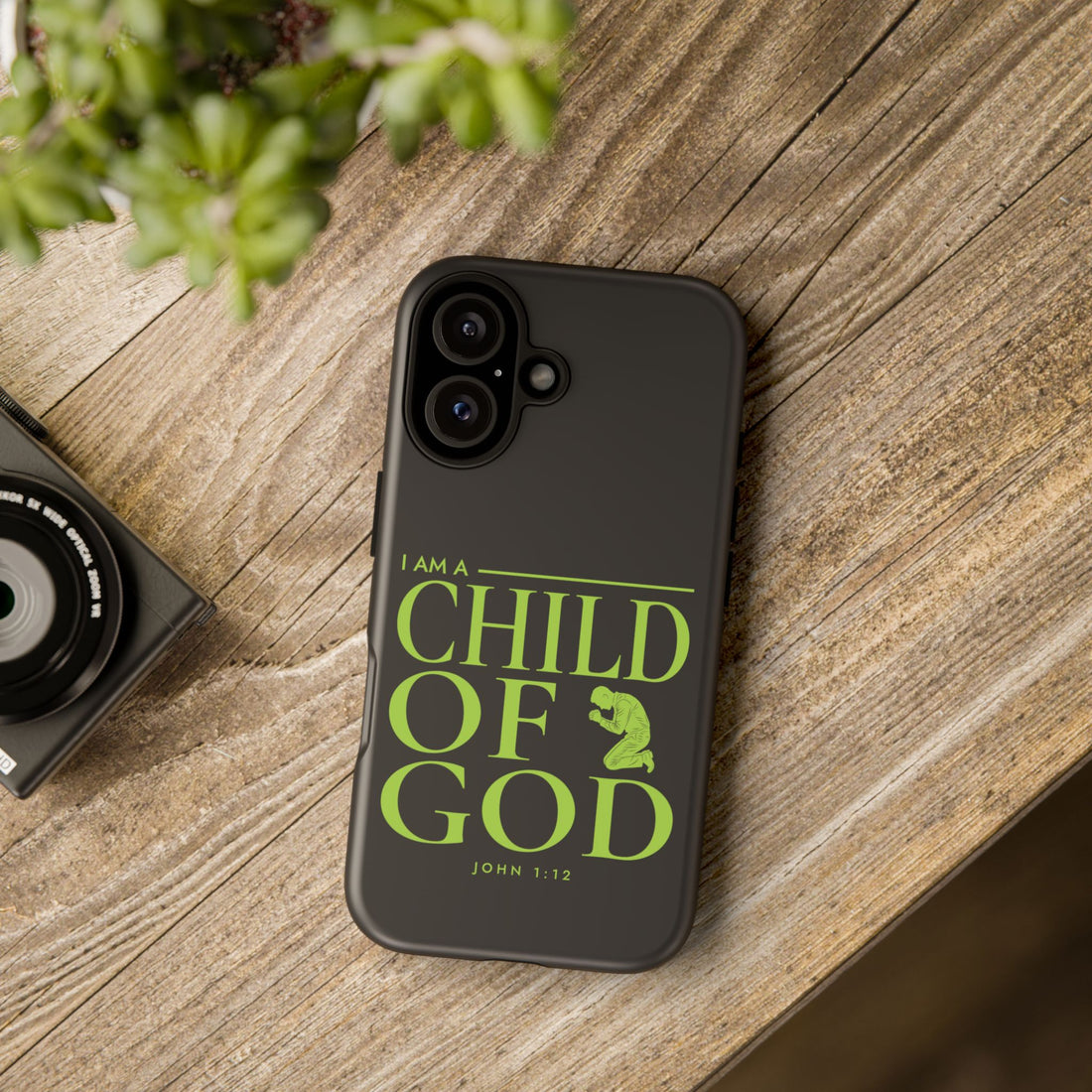 Phone Case — "I Am a Child of God" Religious Protective Cover (John 1:12)