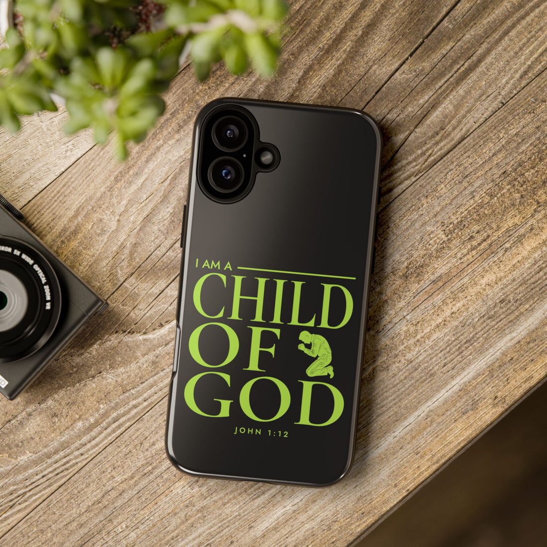 Phone Case — "I Am a Child of God" Religious Protective Cover (John 1:12)