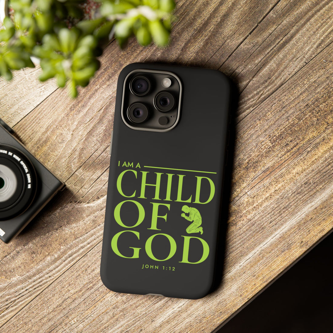 Phone Case — "I Am a Child of God" Religious Protective Cover (John 1:12)